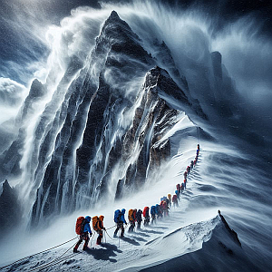 And so they let her body lie,
beneath the Himalayan sky...
2014